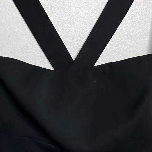 Black Halo Jackie ) Black Sheath Dress Career Lined Size S - Picture 4 of 8
